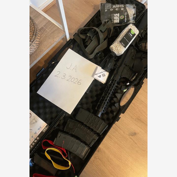 G&G Wild Hog 9” täysi airsoft-setti (vähän käytetty, valmis peliin)