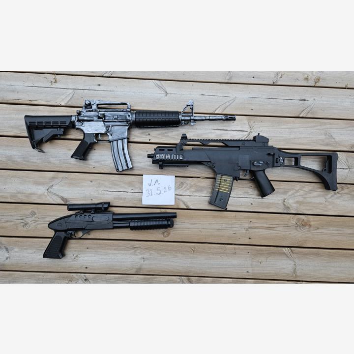 Sähkö G36, vemppu haulikko & M4