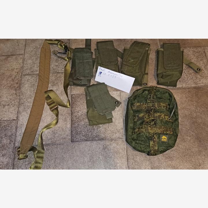 Lipastaskuja sekä yleistasku ja slingi