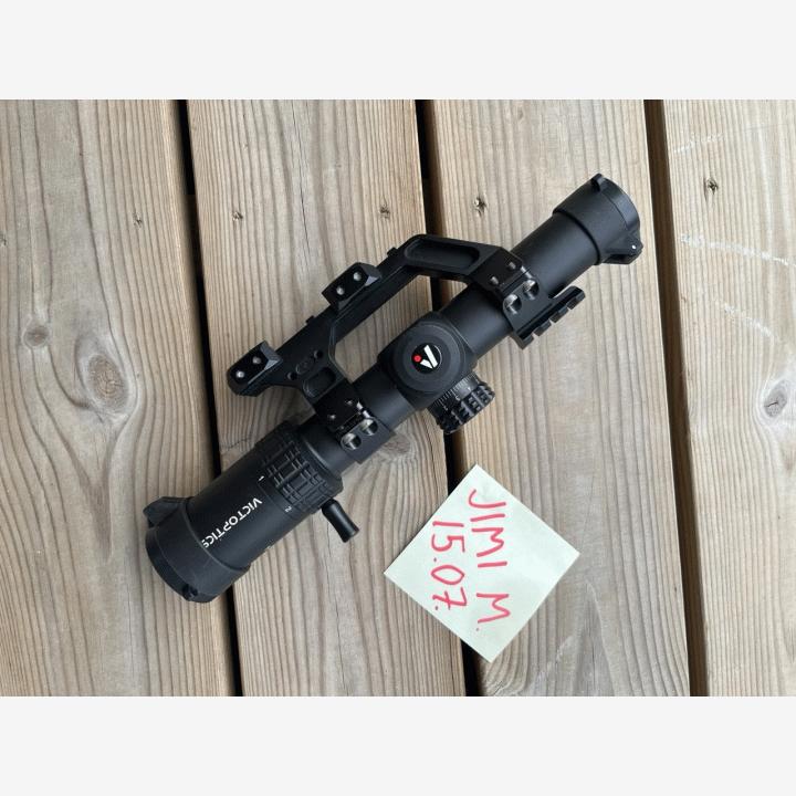 M: VictOptics S6 1-6x24 LPVO korkealla AR-15 jalalla
