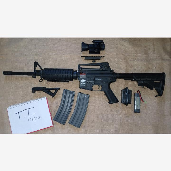G&G CM16 M4A1 Carbine ja lisäosat