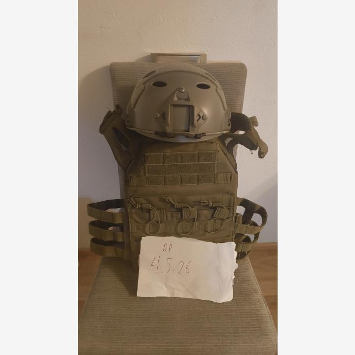 GFC Tactical Jump Plate Carrier, FMA kypärä